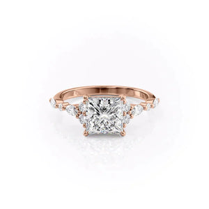 The Kristen Set With A 1.5 Carat Princess Lab Diamond