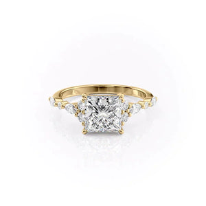 The Kristen Set With A 3 Carat Princess Lab Diamond