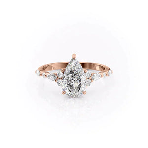 The Kristen Set With A 1 Carat Pear Lab Diamond