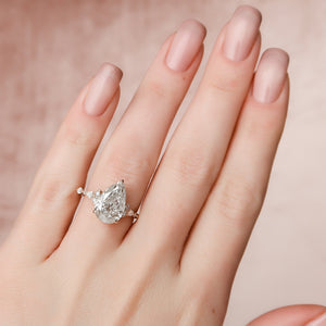 The Kristen Set With A 1 Carat Pear Lab Diamond