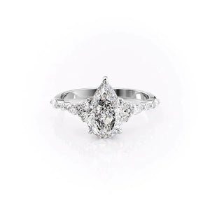 The Kristen Set With A 2 Carat Pear Lab Diamond