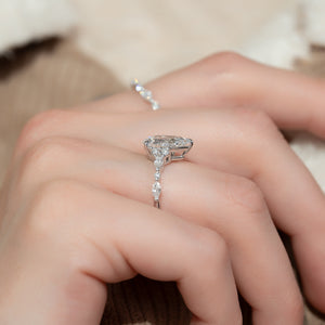 The Kristen Set With A 2 Carat Pear Lab Diamond