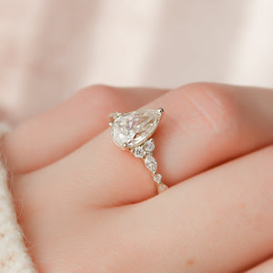 The Kristen Set With A 1.5 Carat Pear Lab Diamond