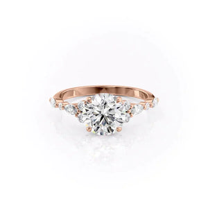 The Kristen Set With A 3 Carat Round Lab Diamond