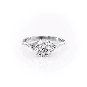 The Kristen Set With A 2 Carat Round Lab Diamond