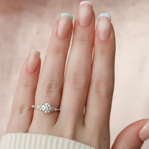 The Kristen Set With A 1 Carat Round Lab Diamond
