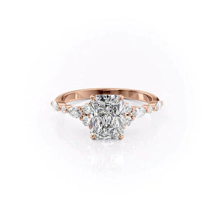 The Kristen Set With A 2 Carat Radiant Lab Diamond