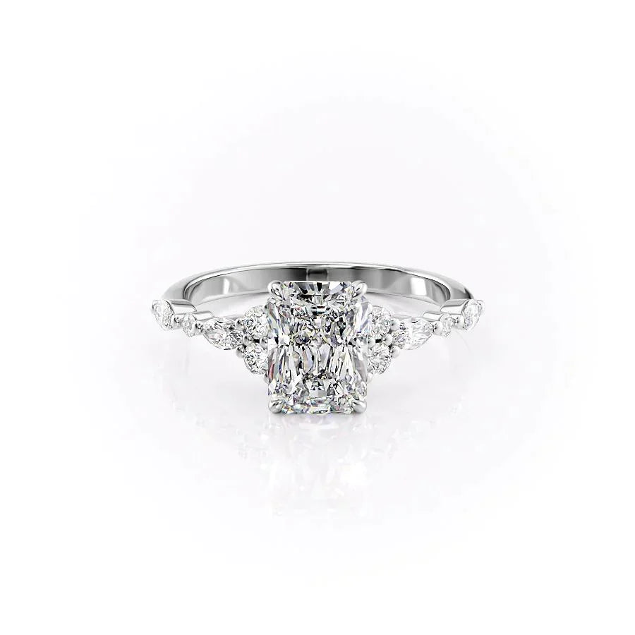 The Kristen Set With A 3 Carat Radiant Lab Diamond