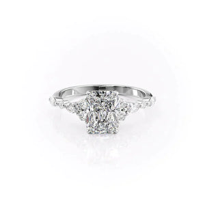 The Kristen Set With A 1 Carat Radiant Lab Diamond