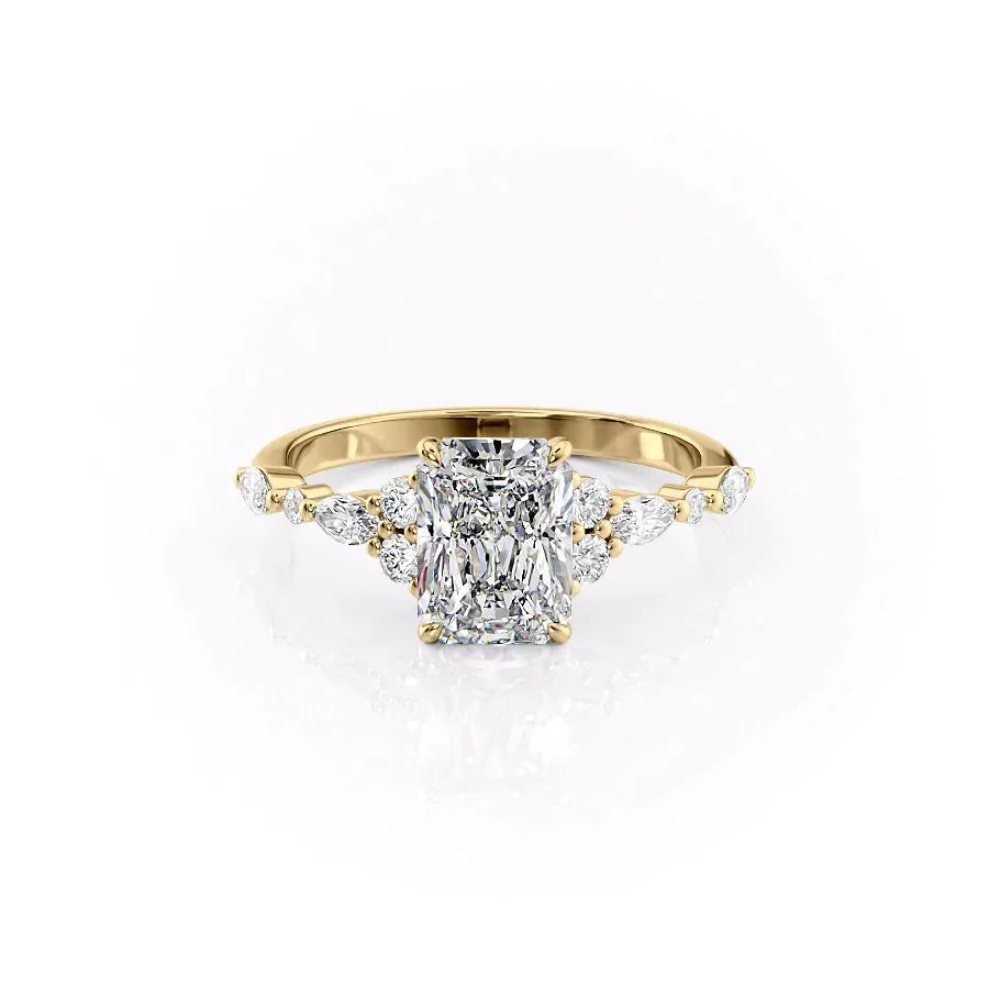 The Kristen Set With A 2 Carat Radiant Lab Diamond