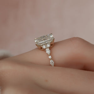 The Kristen Set With A 2 Carat Radiant Lab Diamond