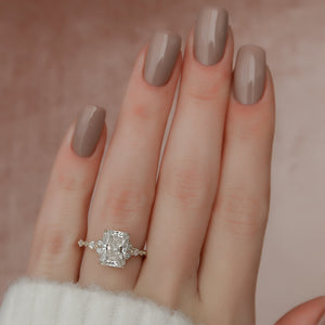 The Kristen Set With A 2 Carat Radiant Lab Diamond