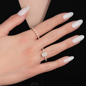 The Lindsey Set With A 1.5 Carat Cushion Lab Diamond
