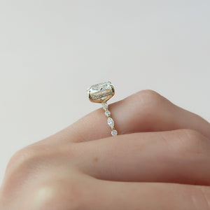 The Lindsey Set With A 1.5 Carat Cushion Lab Diamond