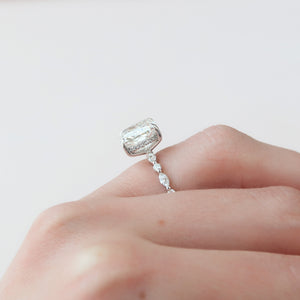 The Lindsey Set With A 2 Carat Elongated Cushion Lab Diamond