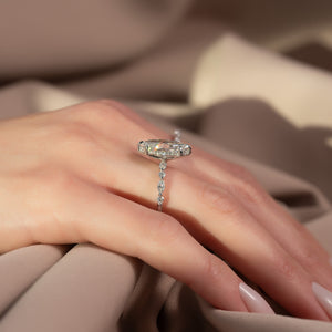 The Lindsey Set With A 4 Carat Marquise Moissanite