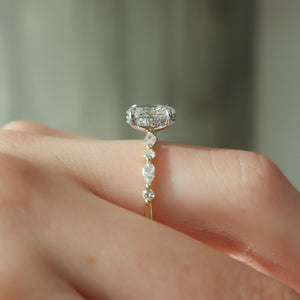 The Lindsey Set With A 1 Carat Oval Moissanite