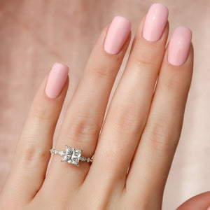 The Lindsey Set With A Princess Lab Diamond