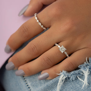 The Lindsey Set With A Princess Lab Diamond
