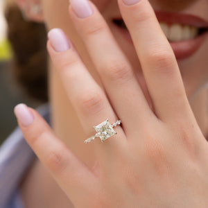 The Lindsey Set With A Princess Lab Diamond
