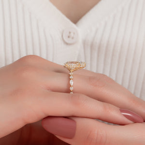 The Lindsey Set With A 1.5 Carat Pear Lab Diamond