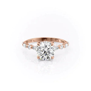 The Lindsey Set With A 2 Carat Round Lab Diamond