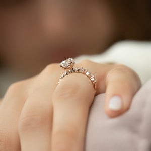 The Lindsey Set With A 3 Carat Round Lab Diamond