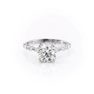 The Lindsey Set With A 1 Carat Round Moissanite