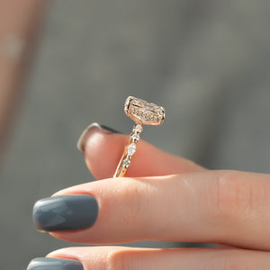 The Lindsey Set With A 3 Carat Radiant Lab Diamond