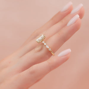 The Lindsey Set With A 2 Carat Radiant Moissanite