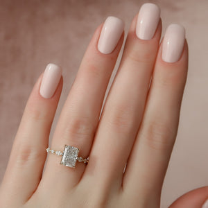 The Lindsey Set With A 2 Carat Radiant Moissanite