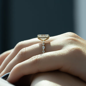 The Lindsey Set With A 2 Carat Radiant Moissanite