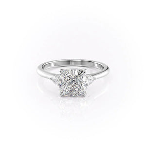 The Pears Liv Set With A 2.5 Carat Cushion Lab Diamond
