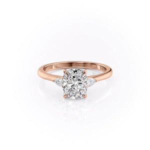 The Pears Liv Set With A 1 Carat Elongated Cushion Lab Diamond