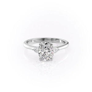 The Pears Liv Set With A 1 Carat Elongated Cushion Moissanite