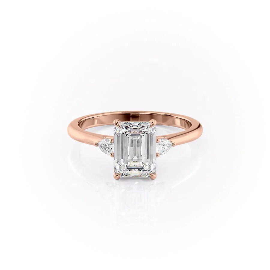 The Pears Liv Set With A 1 Carat Emerald Lab Diamond