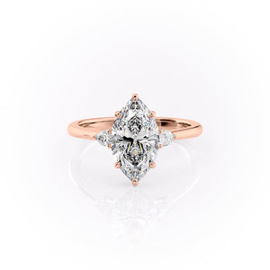 The Pears Liv Set With A 3 Carat Marquise Moissanite