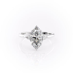 The Pears Liv Set With A 1 Carat Marquise Lab Diamond