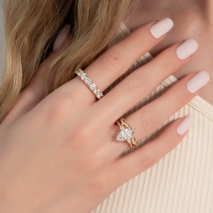 The Pears Liv Set With A 5 Carat Marquise Moissanite