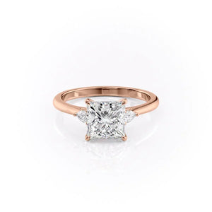 The Pears Liv Set With A 1 Carat Princess Moissanite