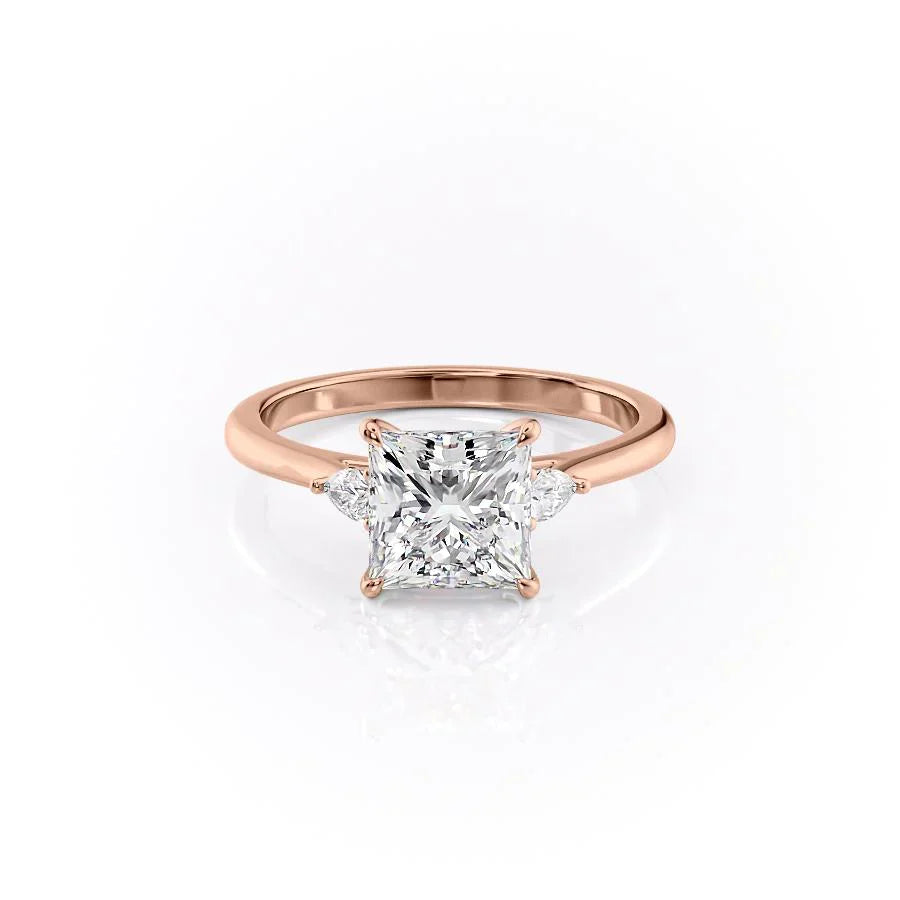 The Pears Liv Set With A 1 Carat Princess Lab Diamond