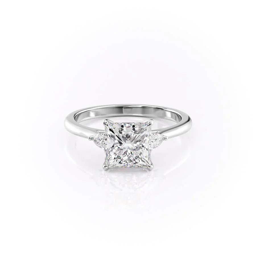 The Pears Liv Set With A 1.5 Carat Princess Lab Diamond