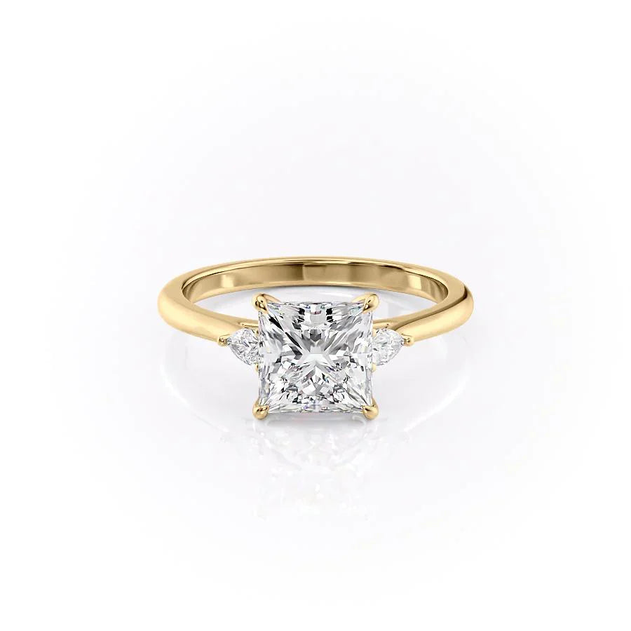 The Pears Liv Set With A 4 Carat Princess Moissanite