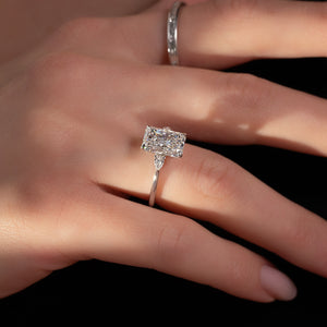 The Pears Liv Set With A 2 Carat Radiant Lab Diamond