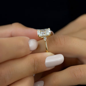 The Pears Liv Set With A 1 Carat Radiant Moissanite