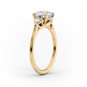 The Lia Set With A Marquise Moissanite