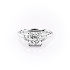 The Lia Set With A 2.5 Carat Princess Lab Diamond