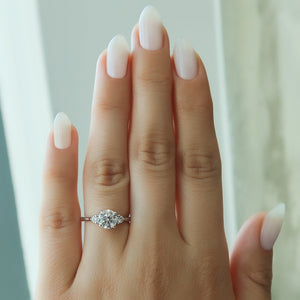 The Lia Set With A 2 Carat Round Lab Diamond