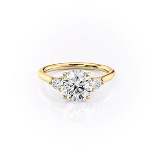 The Lia Set With A 2.5 Carat Round Lab Diamond