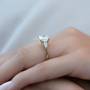 The Liv Set With A Cushion Lab Diamond